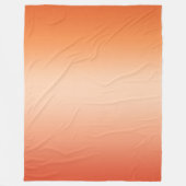 Hübsch Ombre Hot Summer Orange & Apricot Gradient Fleecedecke (Vorderseite)