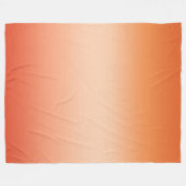 Hübsch Ombre Hot Summer Orange & Apricot Gradient Fleecedecke (Vorderseite (Horizontal))