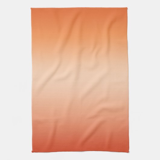 Hübsch Ombre Hot Summer Orange & Apricot Gradient Geschirrtuch (Vertikal)