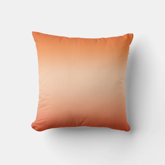 Hübsch Ombre Hot Summer Orange & Apricot Gradient Kissen (Vorderseite)