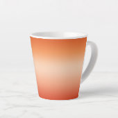 Hübsch Ombre Hot Summer Orange & Apricot Gradient Milchtasse (Rechte Ecke)