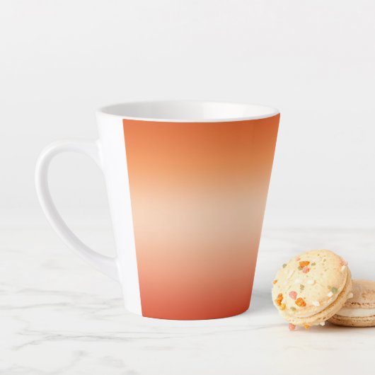 Hübsch Ombre Hot Summer Orange & Apricot Gradient Milchtasse (Beispiel)