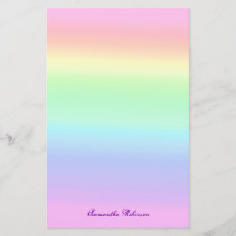 Hübsch Ombre Pastel Rainbow Briefpapier