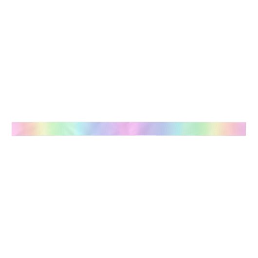 Hübsch Ombre Pastel Rainbow Satinband (Vorderseite)