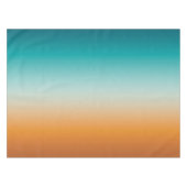 Hübsch Ombre Sunny Orange & Aquamarin Blue Gradien Tischdecke (Vorderseite (Horizontal))