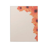 Hübsch Orange Daisies Notepad Notizblock (Rotiert)