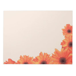 Hübsch Orange Daisies Notepad Notizblock