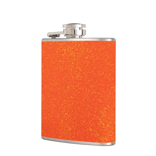 Hübsch Orange Funkelnd Mass Flachmann (Links)