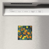 Hübsch Orange Marigolds Foto Magnet (In Situ (Geschirrspüler))
