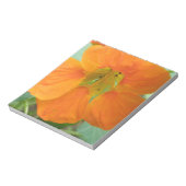 Hübsch Orange Nasturtium Blume Editor Notizblock (Rotiert)