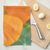Hübsch Orange Nasturtium Blume Handtuch (Viertel Falte)