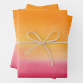 Hübsch Orange Rosa Farbe Geschenkpapier Set (Beispiel)