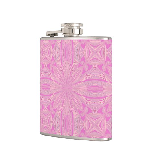 Hübsch Orchid Lila Schöne Abstrakte Blume Flachmann (Links)