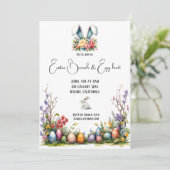 Hübsch Osterfeier Einladung (Stehend Vorderseite)