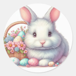 Hübsch Ostersonnige Pastete Runder Aufkleber