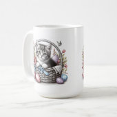 Hübsch Ostertabby Kitty Kaffeetasse (Vorderseite Links)