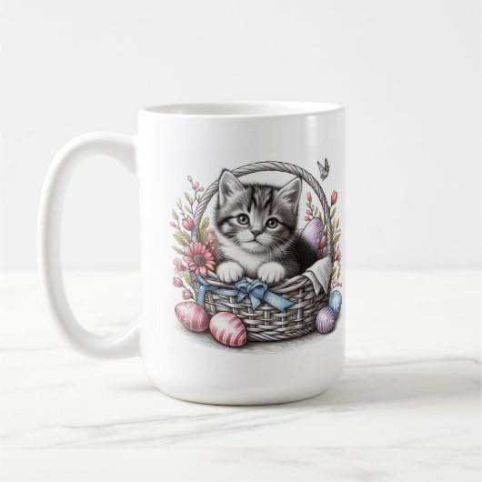 Hübsch Ostertabby Kitty Kaffeetasse (Links)