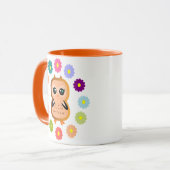 Hübsch Owl Niedlich Kawaii Girly Cartoon Illustrat Tasse (Vorderseite Links)