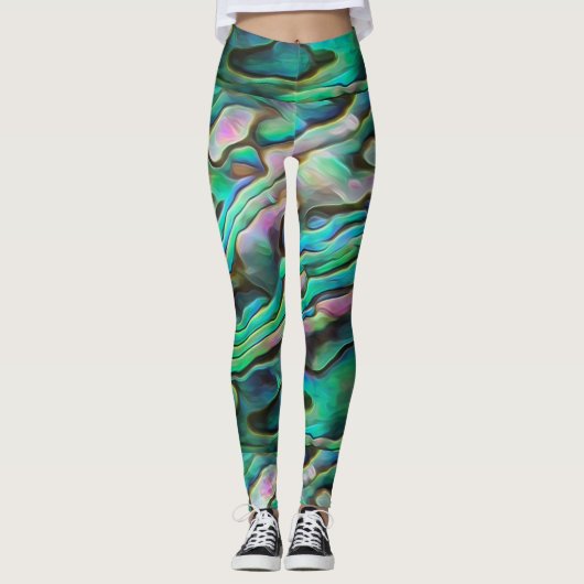 Hübsch Painterly Paua Abalone Legging Leggings (Vorderseite)