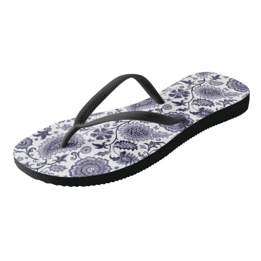Hübsch Paisley Pattern Badesandalen (Schrägansicht)