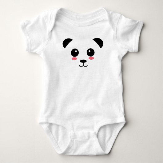 Hübsch Panda Baby Strampler (Vorderseite)