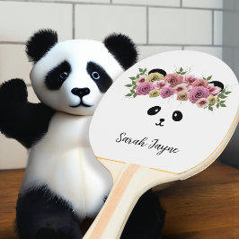 Hübsch Panda Bear Animal Face Ping Pong Paddle Tischtennis Schläger