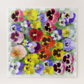 Hübsch Pansy Collage Puzzle (Horizontal)
