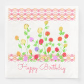 Hübsch Paper Birthday Dinner Napkin Serviette (Vorderseite)