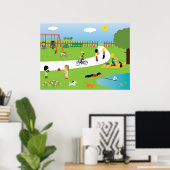 Hübsch Park Life-Poster Poster (Heimbüro)