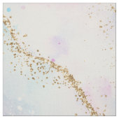 Hübsch Pastel Agate | Gold Glitzer Vein Watercolor Stoff (Muster)