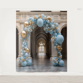 Hübsch Pastel Blue Balloon Arch Hanging Wandteppich
