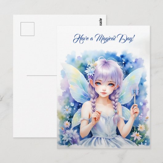 Hübsch Pastel Fairy Postkarte (Vorne/Hinten)