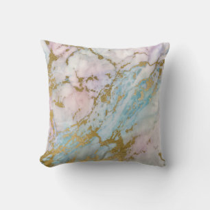 HÜBSCH PASTEL GOLD MARBLE INSPIRIERT CUSHION KISSEN