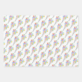 Hübsch Pastel Happy Birthday Mix Geschenkpapier Set (Vorderseite 2)