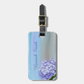 Hübsch Pastel Lila Hydrangea Wasserfarbe Gepäckanhänger (Vorderseite vertikal)