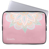 Hübsch Pastel Mandala Laptop Case (Vorderseite)