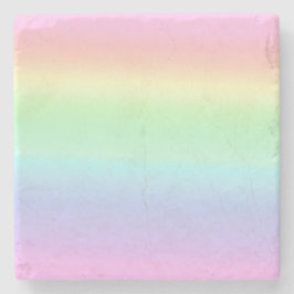Hübsch Pastel Ombre Rainbow Steinuntersetzer