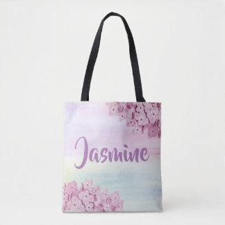 Hübsch Pastel Pink Hydrangea Wasserfarbe Tasche