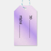 Hübsch Pastel Pink Winged Unicorns Weihnachten Geschenkanhänger (Rückseite)