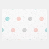 Hübsch Pastel Polka Dot Geschenkpapier Set (Vorderseite 3)
