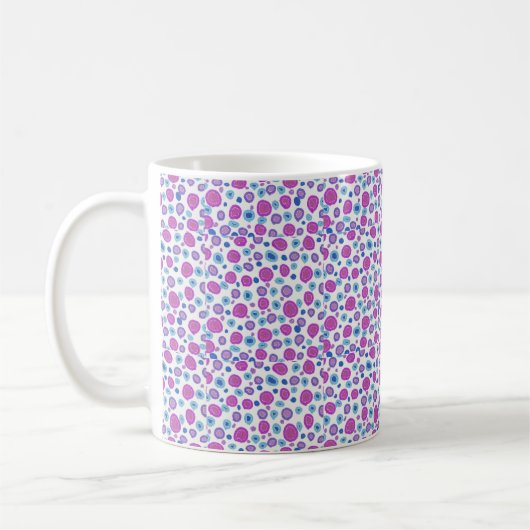 Hübsch Pastel Polka Dot Kaffeetasse (Links)