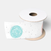 Hübsch Pastel Polka Dot Satinband (Spule)