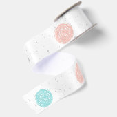 Hübsch Pastel Polka Dot Satinband (Rückseite)