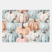 Hübsch Pastel Pumpkins Geschenkpapier Set (Vorderseite 3)