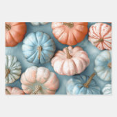 Hübsch Pastel Pumpkins Geschenkpapier Set (Vorderseite)