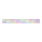 Hübsch Pastel Rainbow Kariert Gingham Pattern Satinband (Vorderseite)
