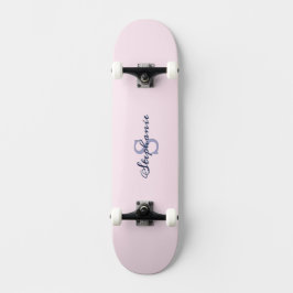 Hübsch Pastel Rosa Elegant Einfach Niedlich Mit Mo Skateboard