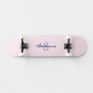 Hübsch Pastel Rosa Elegant Einfach Niedlich Mit Mo Skateboard
