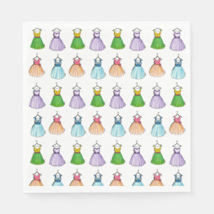 Hübsch Pastel Vintage Mode Prom Party Kleider Serviette