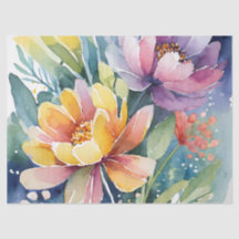 Hübsch Pastel Watercolor Florals